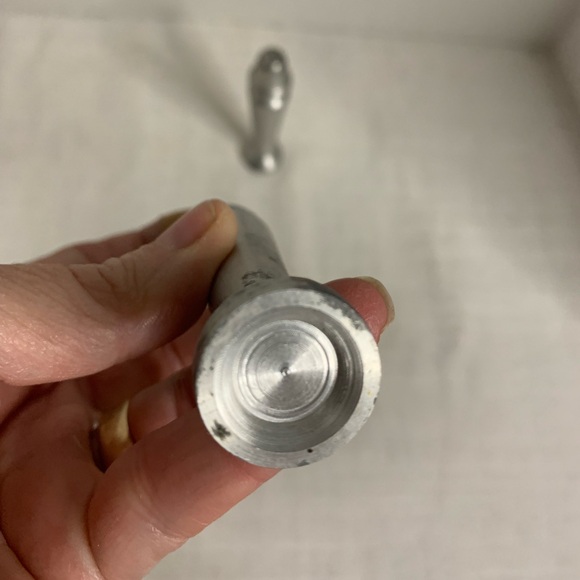 VINTAGE| Metal Bullet Shaped Salt and Pepper Set - Picture 3 of 9